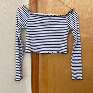 Off the shoulder crop top